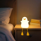 Cute Duck Glow Night Lamp – Cute LED Bedside Light with Flexible Feet