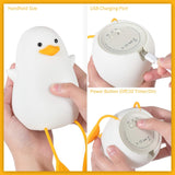 Cute Duck Glow Night Lamp – Cute LED Bedside Light with Flexible Feet