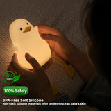 Cute Duck Glow Night Lamp – Cute LED Bedside Light with Flexible Feet