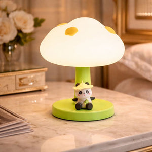 Cute Panda Cloud Lamp, Mushroom Panda Night Light, The Bamboo Dream Lamp, Little Panda Glow Lamp