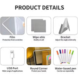 LED Note Board With Night Light, Acrylic Note Board Lamp, LED Eraseable Drawing Board