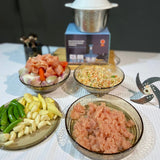 Up Down Hand Pressure Vegetable Chopper Steel Bowl 2.Liter